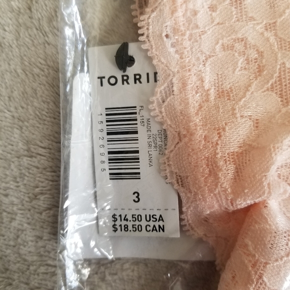 TORRID Wide Lace Trim Boyshort Cotton Veronica Floral Panty NEW Size 3X - Picture 8 of 9